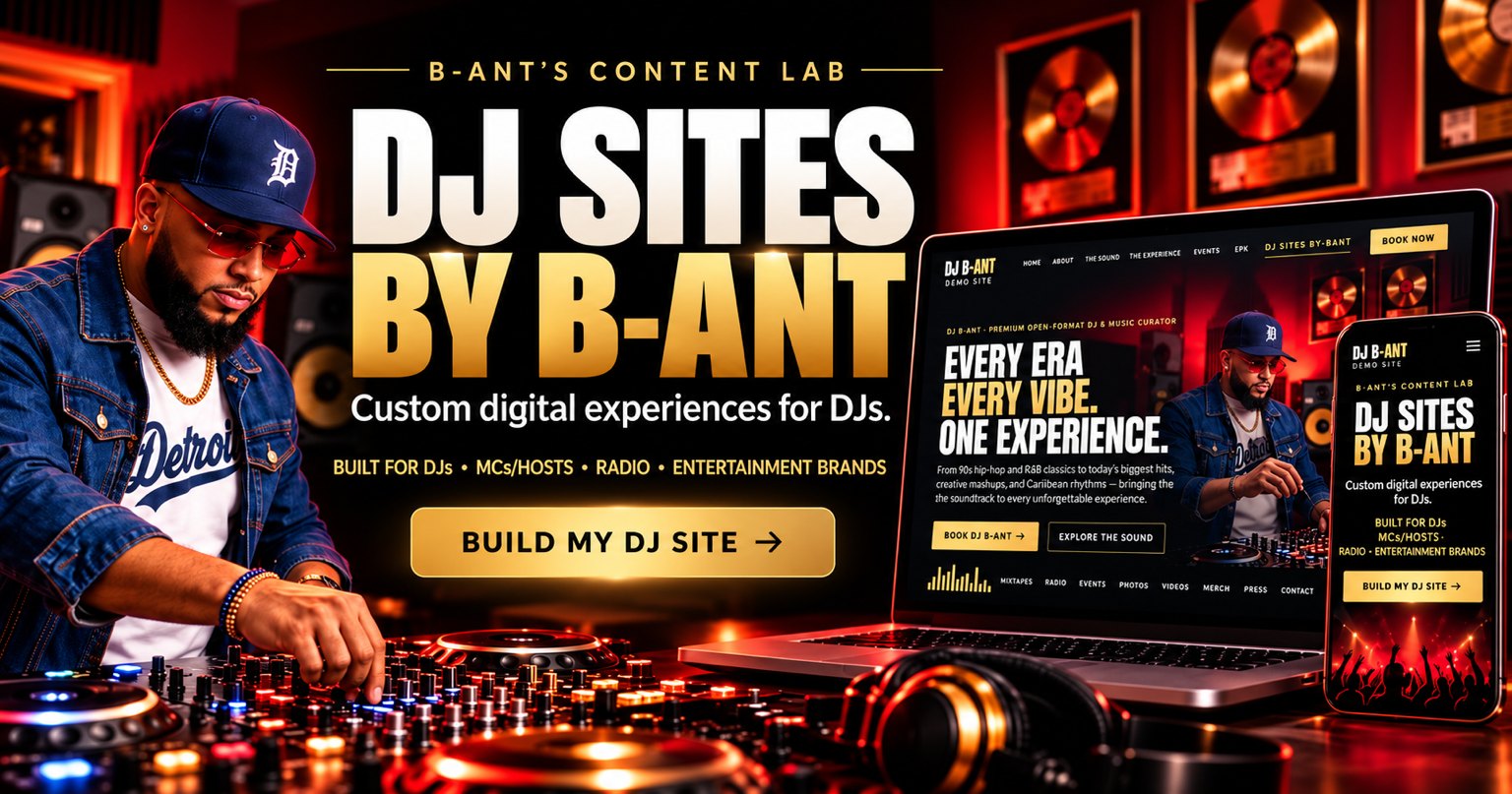 DJ Sites by B-Ant project thumbnail